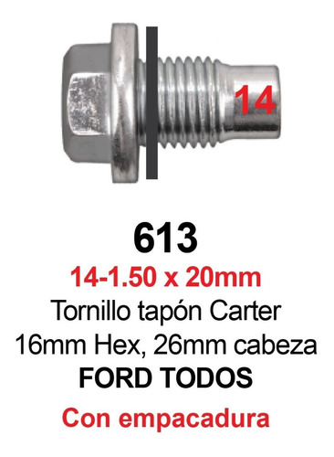 Tapn Tornillo Carter Ford Fusion Escape Explorer  Foto 2