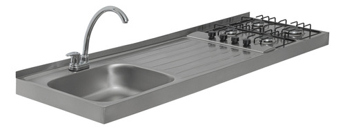 Meson Acero Inox Izquierdo De 150 Cm - Challenger