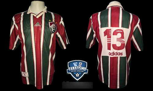 Camisa Do Fluminense Oficial I adidas 1998 #13 Usada Em Jogo