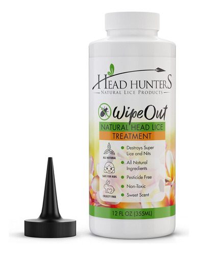 Head Hunters Wipeout - Tratamiento Natural Para Piojos Extra