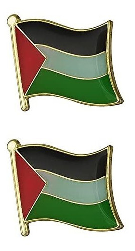 Bandera De Palestina Pin De Solapa 19 X 16 Mm. Sombrero Corb