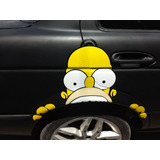 Calcomania Sticker Auto Homero Para Llanta Trasera Universal