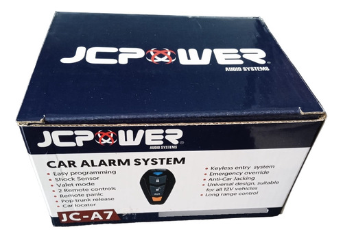Jcpower Alarma Para Automóvil Jc-a7