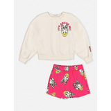 Blusa Infantil Momi Girl Margarida E Shorts Original