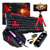 Kit Mobilador Teclado Shey Mouse Ley Mouse Pad Hub Otg Tripé