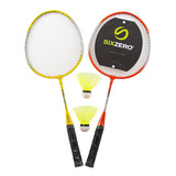 Set De Badminton Sixzero Junior Niños 2 Raquetas 2 Plumas