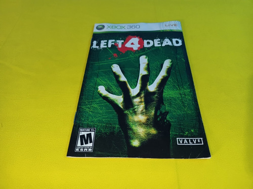 Manual Original Left 4 Dead Xbox 360