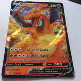 Carta Pokemon Charizard V Ultra Rara Copag Br + 25 Cartas 