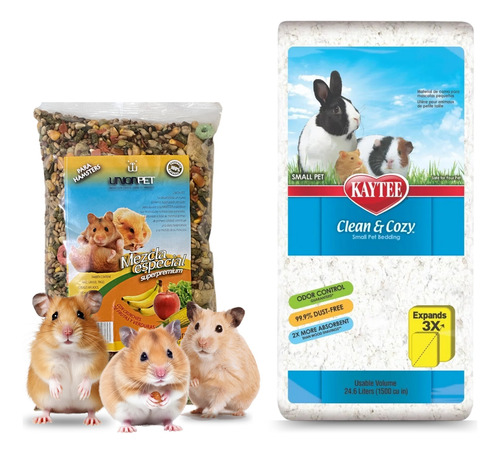 Alimento Hamster Sirios Rusos Sustrato Kaytee Mezcla 600gr