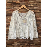 Blusa Rapsodia Nueva Con Etiqueta, Talle S. Bordada.