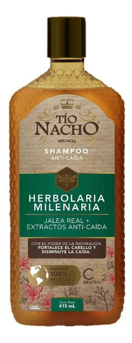 Shampoo Tío Nacho Herbolaria Milenaria De Jalea Real En Botella De 415ml Por 1 Unidad