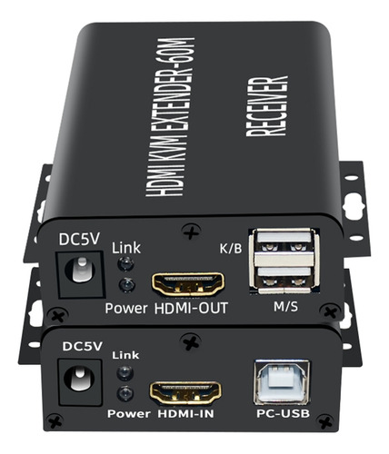 -extensor Kvm Compatível De 60 M Sobre Cabo Ethernet Cat5/6