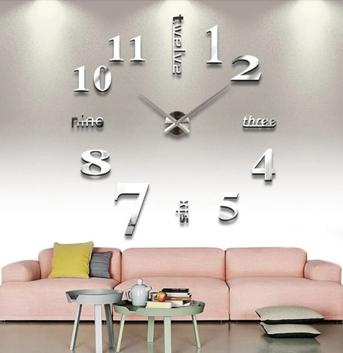 Reloj Digital 3 D Diferentes Diseños 80 Cm Funcional Y Decor