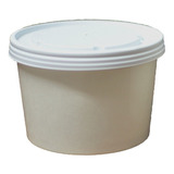 Envase De Carton 16oz Biodegradable  (25 Envases Con Tapa)