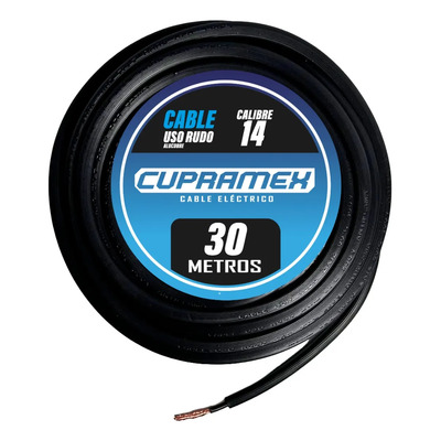 Cable Uso Rudo 2x14awg Rollo 30mts Cupramex | Envío gratis