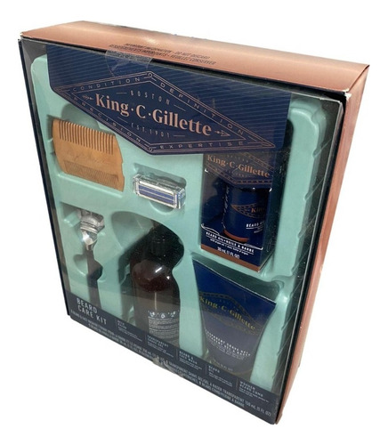 Kit De Cuidados Para Barba Para Homens King C. Gillette