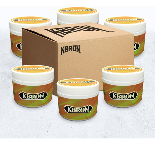 Six Kbron Pomade Classic Yellow 4oz Pomada