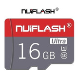 Cartão De Memória  16gb Nuiflash Ultra Class 10 Microsd Hc C