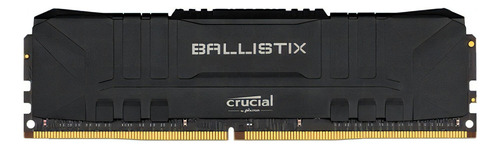 Memória Ram Ballistix Color Black  8gb 1 Crucial Bl8g24c16u4b