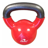 1x Kettlebell Pesa Rusa Forro Vinil Rojo Fitness Gym 8 Kg