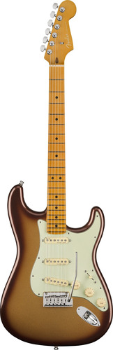 Guitarra Eléctrica Fender American Ultra Stratocaster De Aliso Mocha Burst Uretano Brillante Con Diapasón De Arce