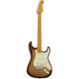 Guitarra Eléctrica Fender American Ultra Stratocaster De Aliso Mocha Burst Uretano Brillante Con Diapasón De Arce