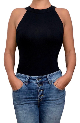 Blusa Body Cuello Redondo Manga Raglan Sisa Moda Mujer