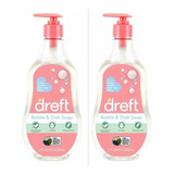 Dreft Jabon Biberones Y Trastes P/bebe 532 Ml (2 Pz)