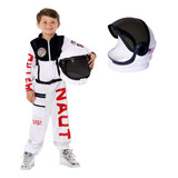 Disfraz/traje De Astronauta Para Niños Con Casco.