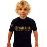 Remera  Niño Yamaha Dorada  Mg Bikes