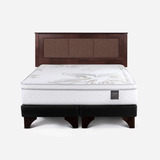 Cama Rosen Art 4 2 Plazas Base Dividida+respaldo Rachel Café