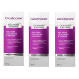 Cicatricure Gel Para Cicatrizes E Estrias 60gr C/3 Tubos 60g