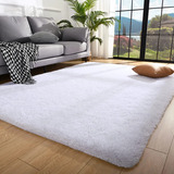 Tapete Sala Quarto 2,00x1,50 Shaggy Luxuoso Peludo Fofinho Branco Casa Laura Enxovais