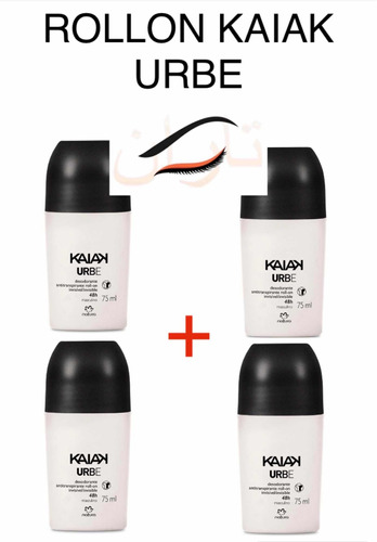 Kit C 4: Natura Des Roll-on Antitranspirante Kaiak Urbe 75ml