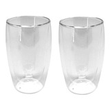 Glasso 2 Vasos De Vidrio Doble Pared 470 Ml / Qtq