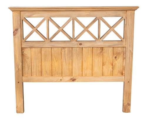 Respaldo Sommier Cruz De 100cm Madera Maciza Estilo Campo