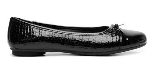 Zapato Balerina Flats Mujer Negro Charol Flexi 21222 Gnv®