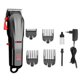 Maquina De Cortar Cabelo Wmark Display Ng115 Profissional Cor Preto 110v/220v