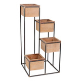 Macetero Pedestal 33x33x71cm Bighouse