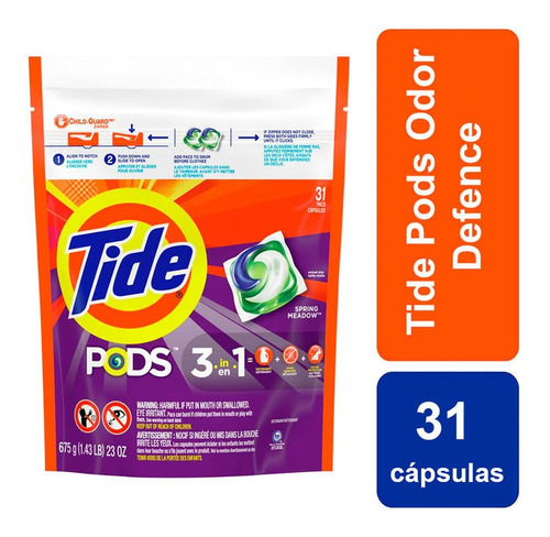 Jabon En Capsulas Tide Pods Sport Odor Defence X 31 Lavados