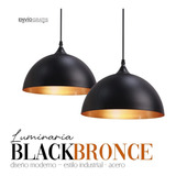 2 Lámparas Techo Black Bronce Estilo Industrial Minimalista