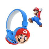 Audífonos (diadema) Bluetooth Súper Mario Ah806q