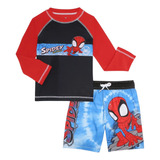 Traje De Baño Para Niño Baby And Toddler Spiderman 2pz