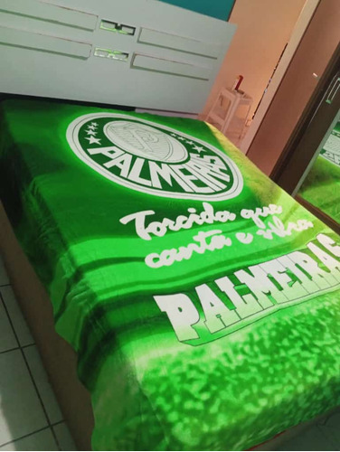 Manta Coberta Do Time Do Palmeiras Vai Verdão 1,80 Por 2.00