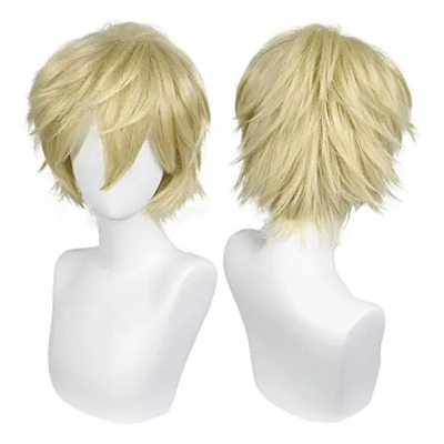 ` Xt Hair Cap + Short Wig For Men, Men's Wig For Cosplay