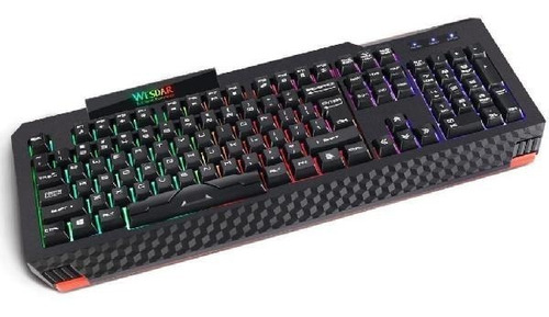 Teclado Gamer Gaming Rgb Retroiluminado - Color  Negro