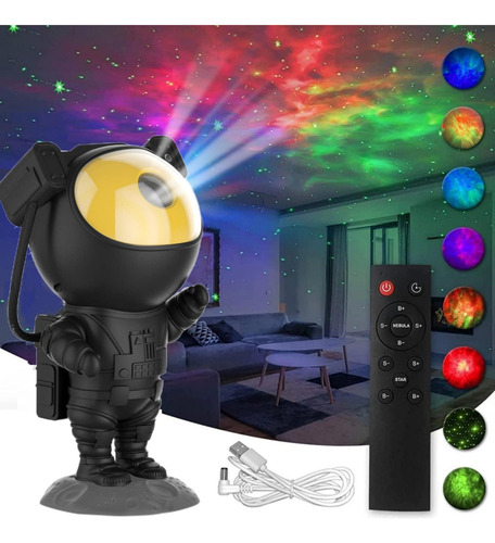 Astronaut Star Projector Luz De Noche Para Niños