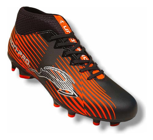 Tenis Futbol Tacos Tachones Union Negro Naranja 3091 