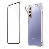 Pack Carcasa iPhone SE 2020 Transparente + Lamina Vidrio 9d