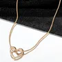 Collar Corazón Dorado Dije Minimalista Cadena Serpiente Snake Para Mujer Acero Quirúrgico Premium Enchapado Oro 14k Gargantilla Elegante Regalo San Valentín Aniversario Joyería Fina incluye caja | Mismo precio en cuotas